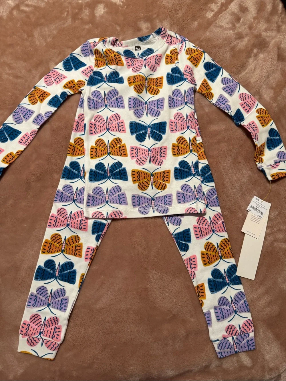 NWT Tea Collection Girls Pajama Sets Bundle, Unicorn and Butterfly, Size 4